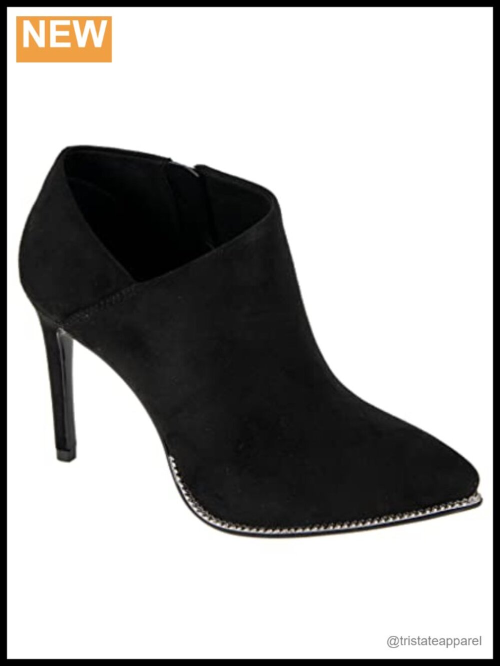 BCBGeneration Women's Hadix Ankle Bootie Stiletto Heel Pointed Toe Zip Closure